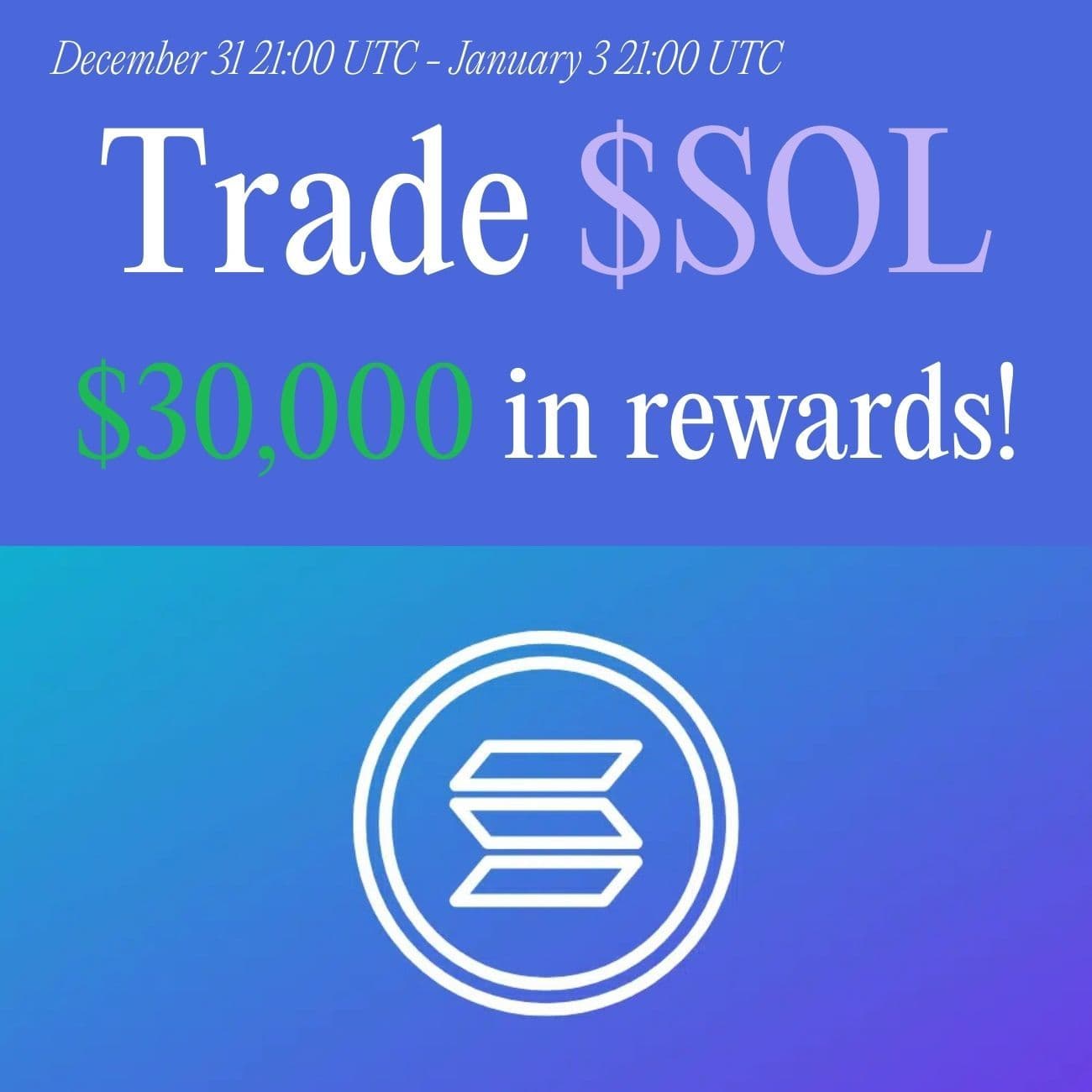 $30,000 Rewards: Trade SOL $30,000 Rewards: Trade SOL