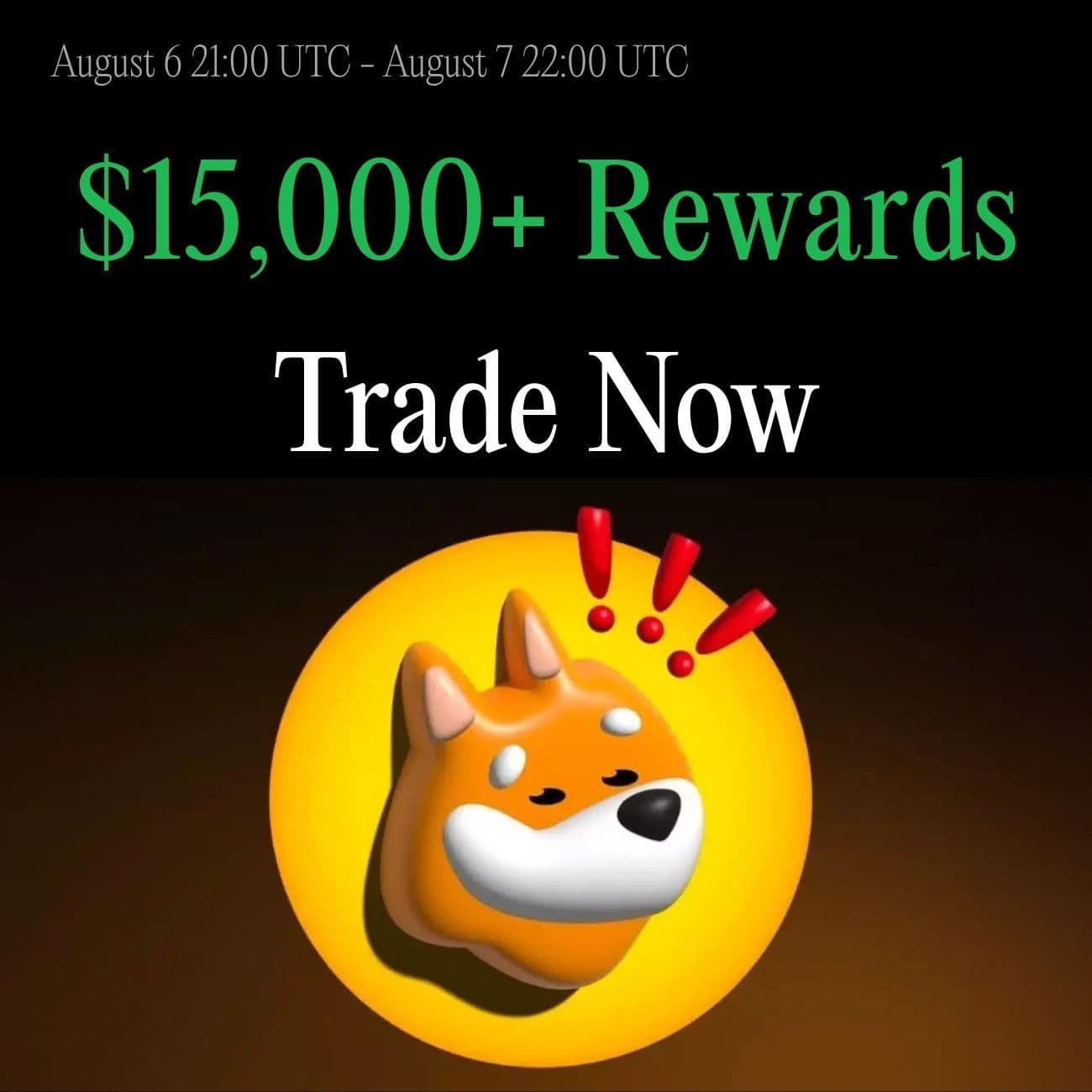 $15,000 Rewards 24 Hours Only: Trade BONK  $15,000 Rewards 24 Hours Only: Trade BONK